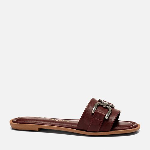 Rasteiras-flats Feminino Milano Marsala 14256