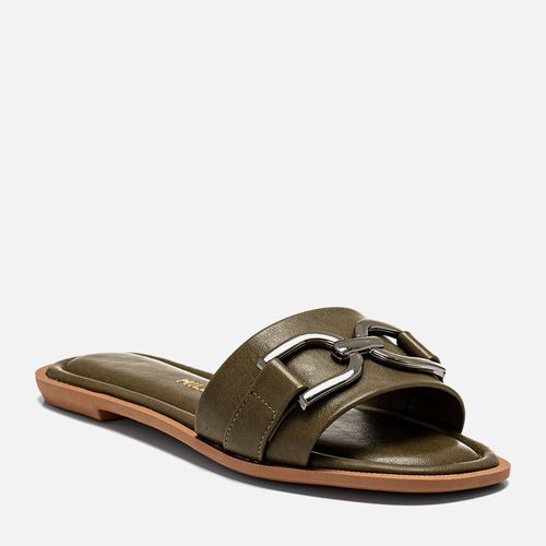 Rasteiras-flats Feminino Milano Verde 14256
