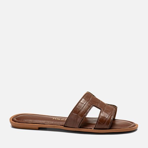 Rasteiras-flats Feminino Milano Marrom 14255