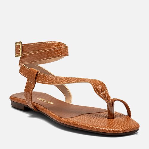 Rasteiras-flats Feminino Milano Caramelo 13710