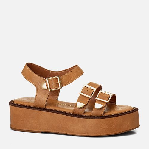 Plataforma Feminino Milano Palha 14188