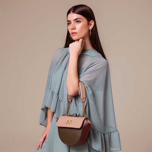 Bolsa Média Hobo ou Meia Lua Feita Couro Estilo Boho com Alça Opcional Tiracolo ou Transversal com Regulagem Feminina Milano Preto/preto/preto 14243