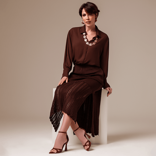 Sandália Feminino Milano Marrom 14088