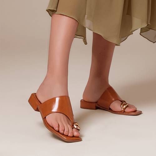 Tamanco Feminino Milano Marrom 14129