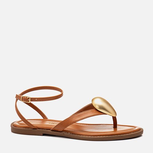 Rasteiras-flats Feminino Milano Caramelo 14276