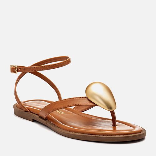 Rasteiras-flats Feminino Milano Caramelo 14276