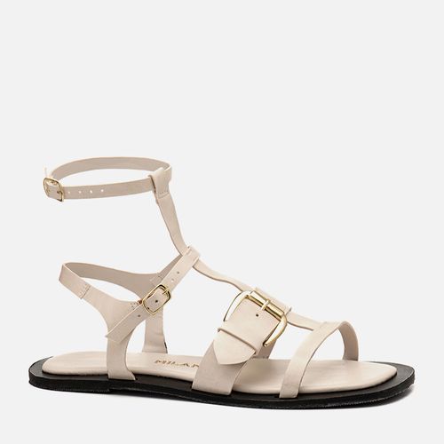 Rasteiras-flats Feminino Milano Off White 14278