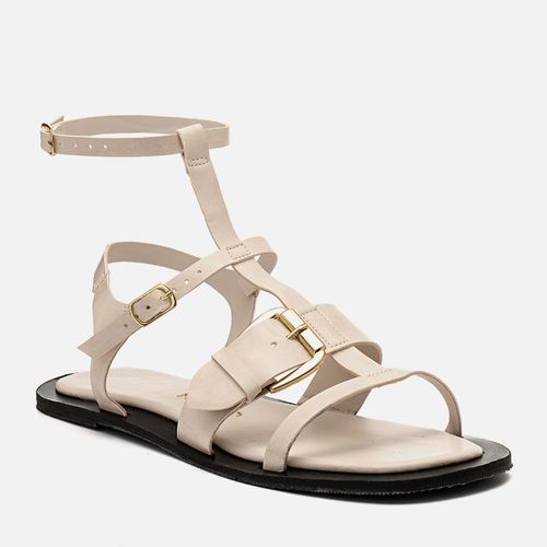 Rasteiras-flats Feminino Milano Off White 14278