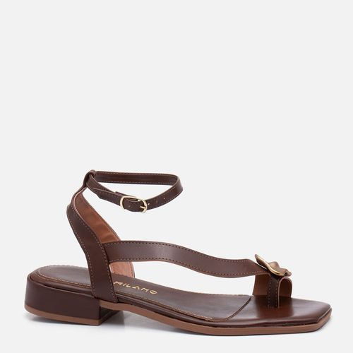 Sandália Feminino Milano Marrom 14196