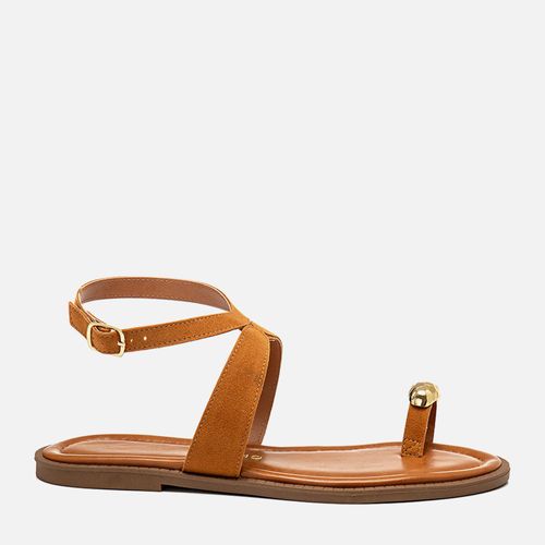 Rasteiras-flats Feminino Milano Caramelo 14100