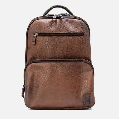 Mochila Masculina Milano Musgo/conhaque 13944