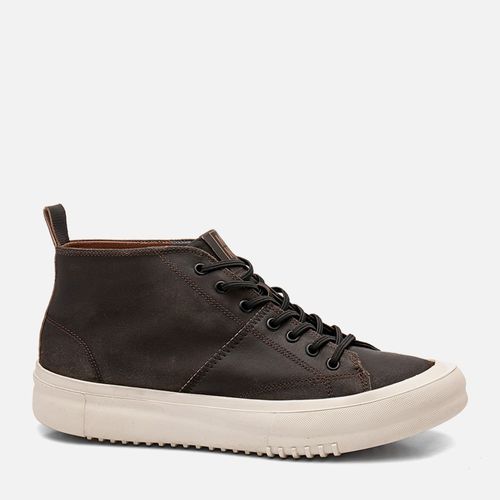Bota Casual Esporte Fino com Amarração Feito em Couro Floater Palmilha Anatômica Solado Borracha Gel Masculino Milano Chumbo 14236