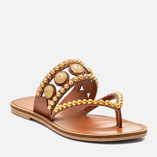 Rasteiras-flats Feminino Milano Caramelo 14349