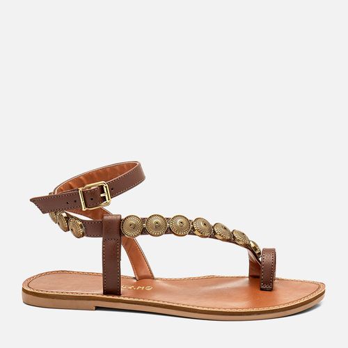 Rasteiras-flats Feminino Milano Marrom 14352