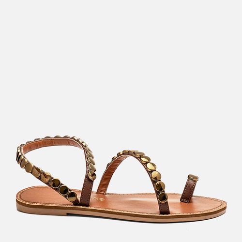 Rasteiras-flats Feminino Milano Marrom 14351