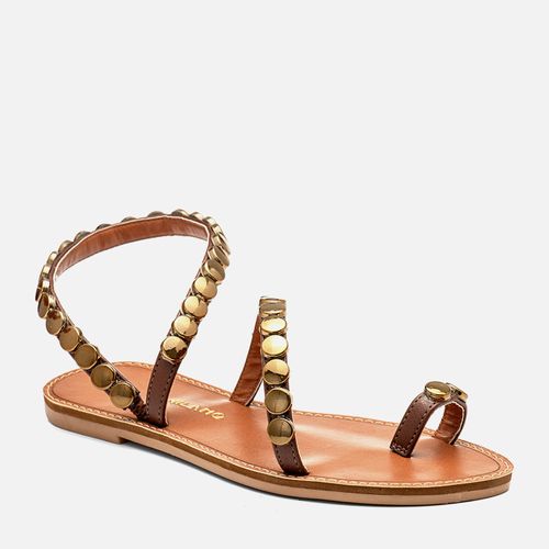 Rasteiras-flats Feminino Milano Marrom 14351