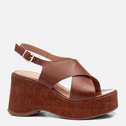 Plataforma Feminino Milano Marrom 14332