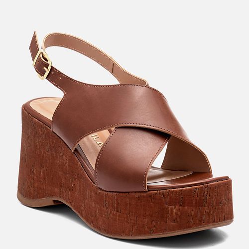 Plataforma Feminino Milano Marrom 14332