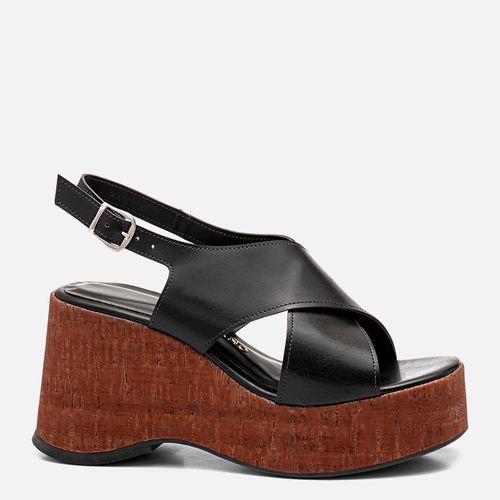 Plataforma Feminino Milano Preto 14332