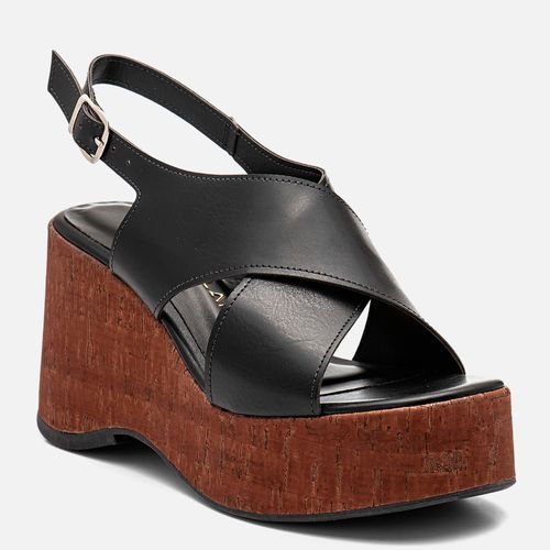 Plataforma Feminino Milano Preto 14332