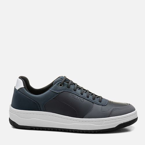 Sapatênis ou Tênis Casual Linha Green Cores Calce Prático Calce Prático Sem Amarração Elástico Masculino Milano Chumbo/preto 13665