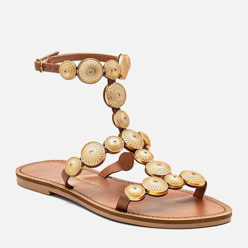 Rasteiras-flats Feminino Milano Caramelo 14350