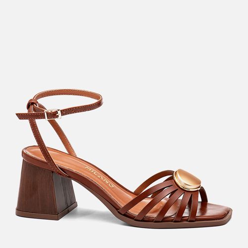 Sandália Feminino Milano Marrom 14328