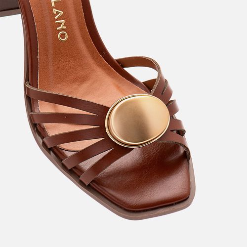Sandália Feminino Milano Marrom 14328