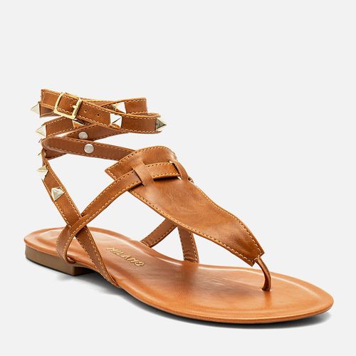 Rasteiras-flats Feminino Milano Caramelo 14343