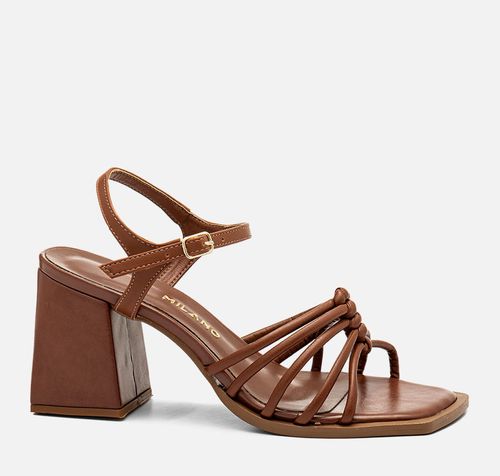 Sandália Feminino Milano Marrom 14344