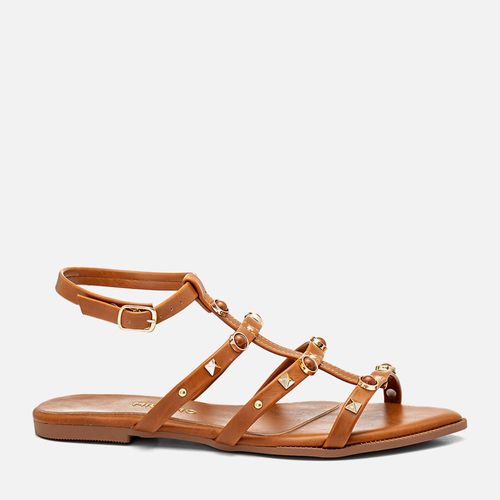 Rasteiras-flats Feminino Milano Caramelo 14319