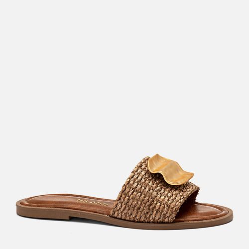 Rasteiras-flats Feminino Milano Marrom 14377