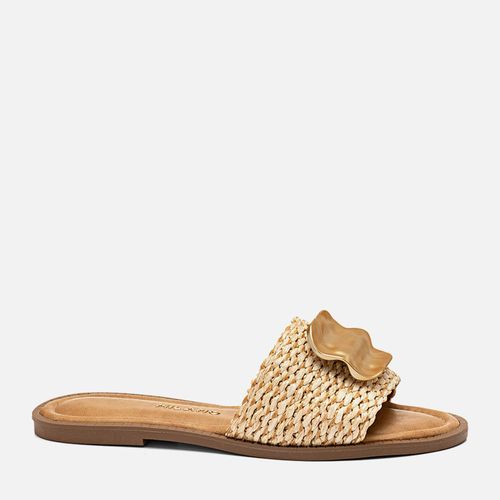 Rasteiras-flats Feminino Milano Bege 14377