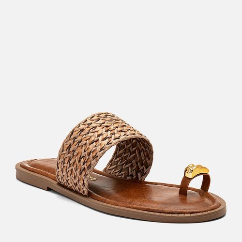 Rasteiras-flats Feminino Milano Marrom 14378