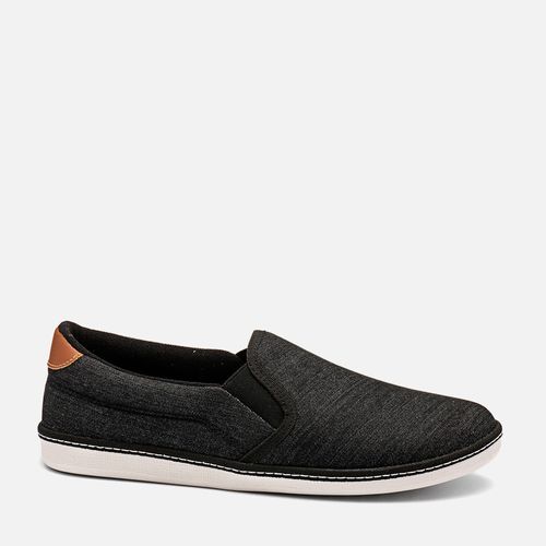 Slip On E Alpargatas Masculino Milano Preto Stone/natural 14306