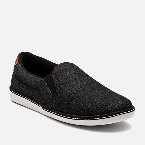 Slip On E Alpargatas Masculino Milano Preto Stone/natural 14306