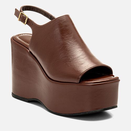 Plataforma Feminino Milano Marrom 14366