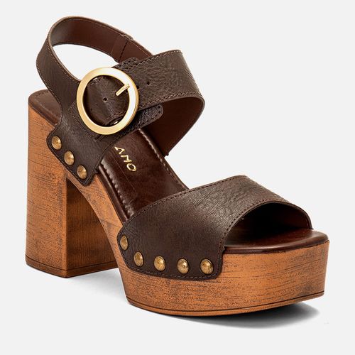 Plataforma Feminino Milano Marrom 14393