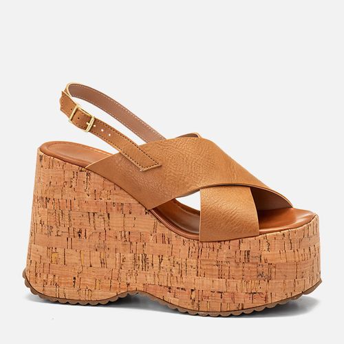Plataforma Feminino Milano Caramelo 14394
