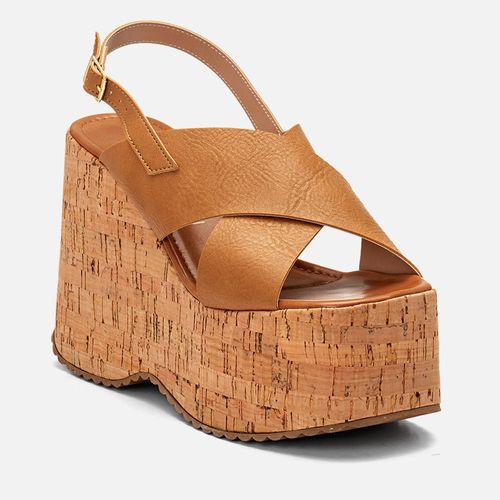 Plataforma Feminino Milano Caramelo 14394