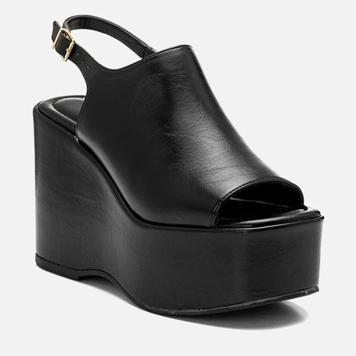 Plataforma Feminino Milano Preto 14366