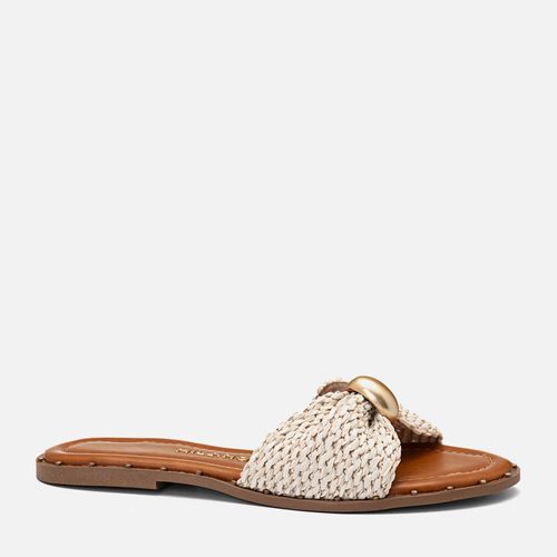 Rasteiras-flats Feminino Milano Off White 14446