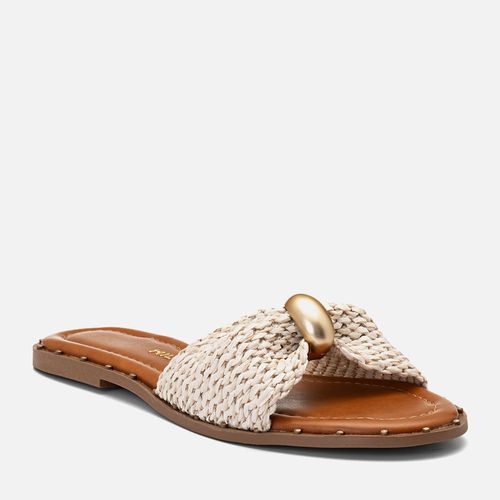 Rasteiras-flats Feminino Milano Off White 14446