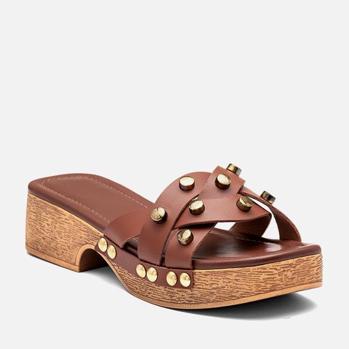 Tamanco Feminino Milano Marrom 14459