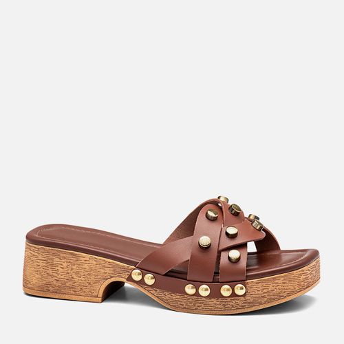 Tamanco Feminino Milano Marrom 14459