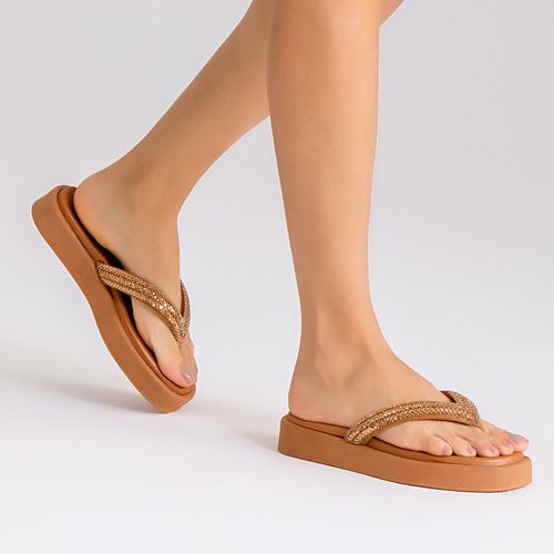Chinelo Feminino Milano Caramelo 14423