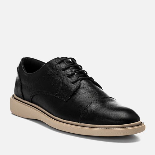 Sapato Casual Esporte Fino Feito em Couro Napa Soft Palmilha Anatômica Masculino Milano Preto 14558
