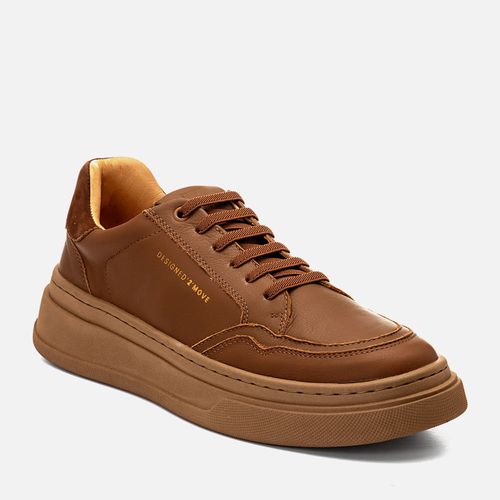Tênis Casual Masculino Milano Tan/ferrugem 14627