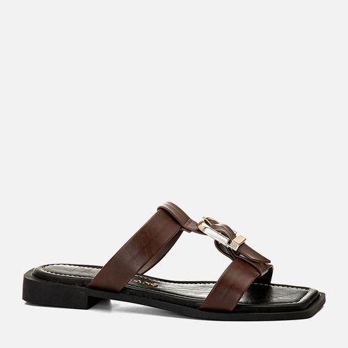 Rasteiras-flats Feminino Milano Marrom 14586