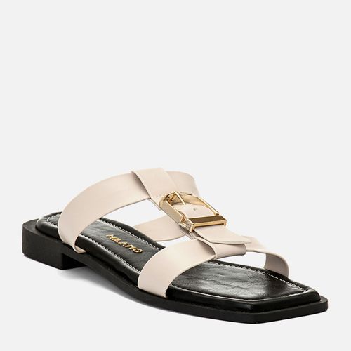 Rasteiras-flats Feminino Milano Off White 14586